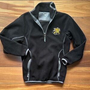 WSU Shockers Antigua Black Quarter Zip Fleece Youth S